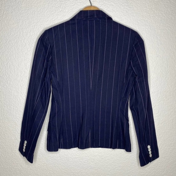 Ralph Lauren Rugby Stripe One Button Blazer Jacket - Picture 7 of 9